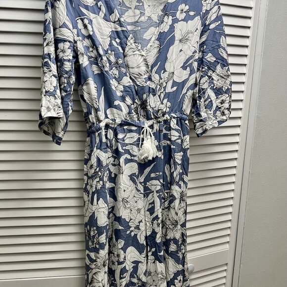 JAASE Floral Jumpsuit with Wide legs and Drawstring Waist size Small - Picture 1 of 7